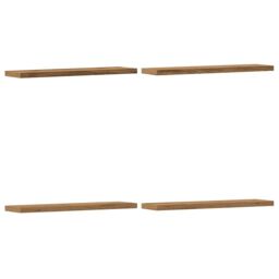 Berkfield Home Wall Shelves 4 pcs Artisan Oak 40x20x1.5 cm Engineered Wood in Brown - thumbnail 2