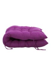Living and Home 170cm L x 48cm W Button Tufted Beach Lounge Chair Cushion Garden Bench Seat Pad in Purple - Size: 170 cm L x 48 cm W - thumbnail 4