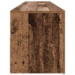 Berkfield Home TV Cabinet with LED Lights Old Wood 120x35x40 cm Engineered Wood in Brown - Size: 120 x 35 x 40 cm - thumbnail 8