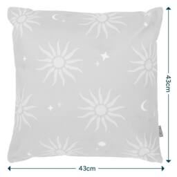 icon 4 Pack Cushion 43x43 Kyoto Fabric, Summer Sun in Orange - thumbnail 5