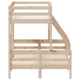 Berkfield Home Bunk Bed without Mattress 80x200/120x200 cm Solid Wood in Brown - thumbnail 5