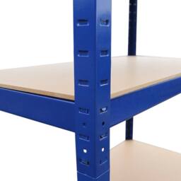 Monstershop Monster Racking T-Rax Metal Storage Shelves, Blue, 90cm W, 45cm D in Blue - thumbnail 6