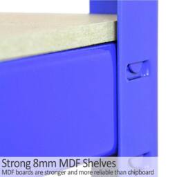 Monstershop Monster Racking T-Rax Metal Storage Shelves, Blue, 90cm W, 45cm D in Blue - thumbnail 8