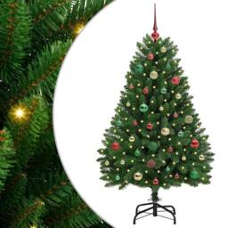 Berkfield Home Artificial Christmas Tree with Stand Green 150 cm PVC & Metal - thumbnail 2