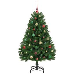 Berkfield Home Artificial Christmas Tree with Stand Green 150 cm PVC & Metal - thumbnail 6