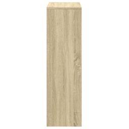 Berkfield Home Room Divider Bookcase¬†3-Tier Sonoma Oak 99x29x99 cm Engineered Wood in Brown - Size: 99 x 29 x 99 cm - thumbnail 6