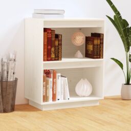 Berkfield Home Console Cabinet White 60x34x75 cm Solid Wood Pine - Size: 60 x 34 x 75 cm