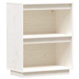 Berkfield Home Console Cabinet White 60x34x75 cm Solid Wood Pine - Size: 60 x 34 x 75 cm - thumbnail 2