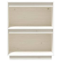 Berkfield Home Console Cabinet White 60x34x75 cm Solid Wood Pine - Size: 60 x 34 x 75 cm - thumbnail 5