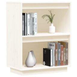 Berkfield Home Console Cabinet White 60x34x75 cm Solid Wood Pine - Size: 60 x 34 x 75 cm - thumbnail 4