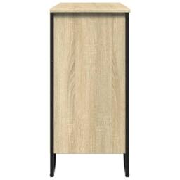 Berkfield Home Sideboard Sonoma Oak 91x35.5x74.5 cm Engineered Wood in Light Beige - thumbnail 5