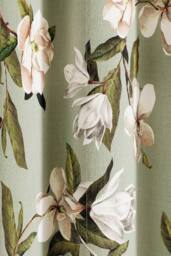 Ted Baker 'Opal Floral' Cotton Lined Curtains in Light Green - Size: 228 cm width x 183 cm drop - thumbnail 3