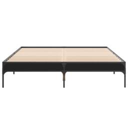 Berkfield Home Durable Bed Frame without Mattress Black 140x200 cm - thumbnail 4