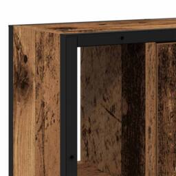 Berkfield Home Sturdy Bathroom Mirror Cabinet Old Wood 60x16x60 cm Engineered Wood in Brown - Size: 60 x 16 x 60 cm - thumbnail 8