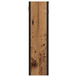 Berkfield Home Sturdy Bathroom Mirror Cabinet Old Wood 60x16x60 cm Engineered Wood in Brown - Size: 60 x 16 x 60 cm - thumbnail 5