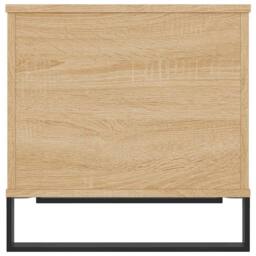 Berkfield Home Coffee Table Sonoma Oak 60x44.5x45 cm Engineered Wood in Brown - thumbnail 7