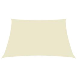 Berkfield Home Sunshade Sail Oxford Fabric Rectangular 2.5x3.5 m Cream in Beige - thumbnail 2