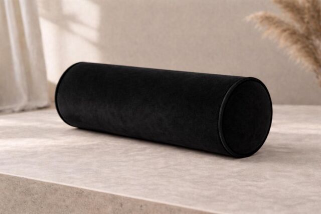 HOB Furniture Bolster Cushion with Black Piping - image 1