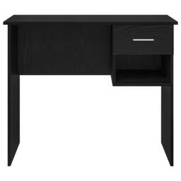 Berkfield Home Gorgeous Desk with Storage Black Oak 90x49.5x75 cm Engineered wood - thumbnail 6