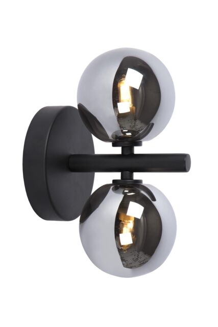 Lucide 'TYCHO' Modern Dimmable Stylish Indoor Decor Retro Wall Light 2xG9 in Black - image 1