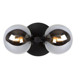 Lucide 'TYCHO' Modern Dimmable Stylish Indoor Decor Retro Wall Light 2xG9 in Black - thumbnail 5
