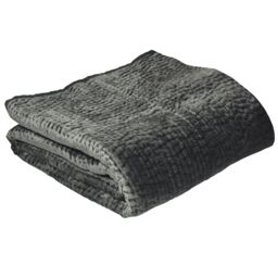 Paoletti Brooklands Quilted Bedspread in Dark Grey - thumbnail 3