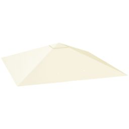 OUTSUNNY 3 x 3(m) Gazebo Canopy Replacement Cover, UPF30+, Cream White - thumbnail 2