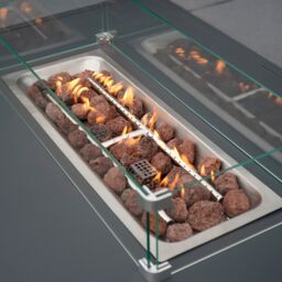 Monstershop Modular Garden Furniture Set With Fire Pit - Anthracite Grey - thumbnail 4