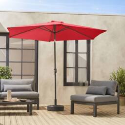 sweeek 3m Round Centre Pole Parasol in Red - thumbnail 6