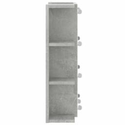 Berkfield Home Mirror Cabinet with LED Concrete Grey 70x16.5x60 cm - thumbnail 9
