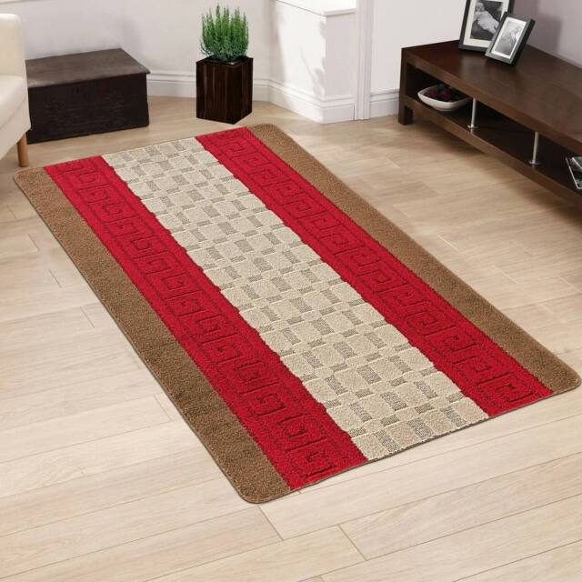 Smart Living Heavy Duty Machine Washable Hallway Kitchen Non Slip Door Mat in Light Brown - Size: 40 cm x 60 cm - image 1