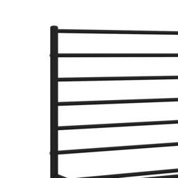 Berkfield Home Metal Bed Frame with Headboard Black 120x190 cm Small Double - thumbnail 9