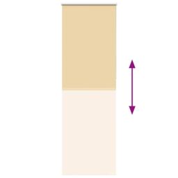 Berkfield Home Roller Blind Blackout Beige 65x210 cm Fabric Width 60.7 cm Polyester - thumbnail 5