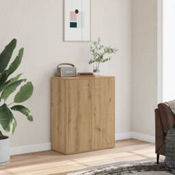 Berkfield Home Sideboard Artisan Oak 60x30x75 cm Engineered Wood in Brown - Size: 60 x 30 x 75 cm - thumbnail 2