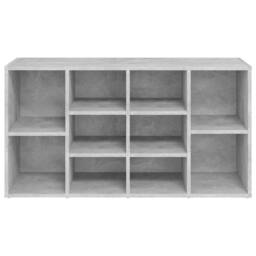 Berkfield Home Shoe Bench Concrete Grey 103x30x54.5 cm Engineered Wood - thumbnail 5