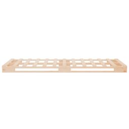 Berkfield Home Pallet Bed 75x190 cm Small Single Solid Wood Pine in Brown - thumbnail 6