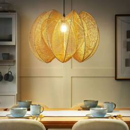 Wyld and Coco Boho Paper Rope Pendant Lamp in Natural - thumbnail 1