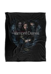 Warner Brothers Vampire Diaries Hearts Desire Silky Touch Super Soft Throw Blanket in White - thumbnail 1
