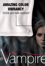 Warner Brothers Vampire Diaries Hearts Desire Silky Touch Super Soft Throw Blanket in White - thumbnail 4