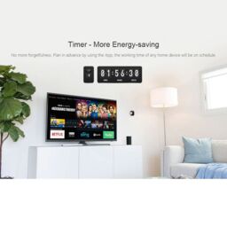ENER-J Wi-Fi Smart 3 Gang Touch Switch No Neutral Required White 1800W - thumbnail 4