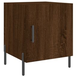 Berkfield Home Bedside Cabinets 2 pcs Brown Oak 40x40x50 cm Engineered Wood - Size: 40 x 40 x 50 cm - thumbnail 5