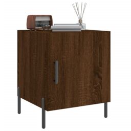 Berkfield Home Bedside Cabinets 2 pcs Brown Oak 40x40x50 cm Engineered Wood - Size: 40 x 40 x 50 cm - thumbnail 4
