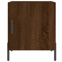 Berkfield Home Bedside Cabinets 2 pcs Brown Oak 40x40x50 cm Engineered Wood - Size: 40 x 40 x 50 cm - thumbnail 6