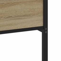 Berkfield Home Elegant Bed Frame Frame Sonoma Oak 150x200 cm King Size Wood in Brown - thumbnail 7
