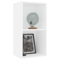 Berkfield Home 2-Tier Book Cabinet White 40x30x76.5 cm Engineered Wood - thumbnail 3