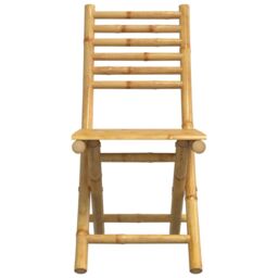 Berkfield Home Folding Garden Chairs 2 pcs 43x54x88 cm Bamboo in Brown - Size: 43 x 54 x 88 cm - thumbnail 5