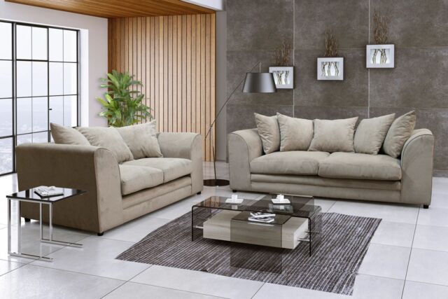 Snugg Furniture UK Limited (3+2 Seater) Chelsea 3 Seater & 2 Seater Sofa in Beige - image 1