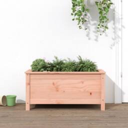 Berkfield Home Decorative Garden Planter 82.5x40x39 cm Solid Wood Douglas in Light Brown - thumbnail 2
