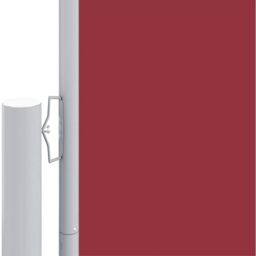 Berkfield Home Retractable Side Awning Red 117x1200 cm - thumbnail 3