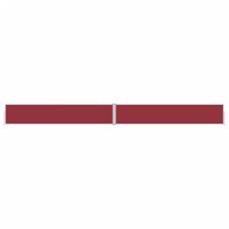 Berkfield Home Retractable Side Awning Red 117x1200 cm - thumbnail 2